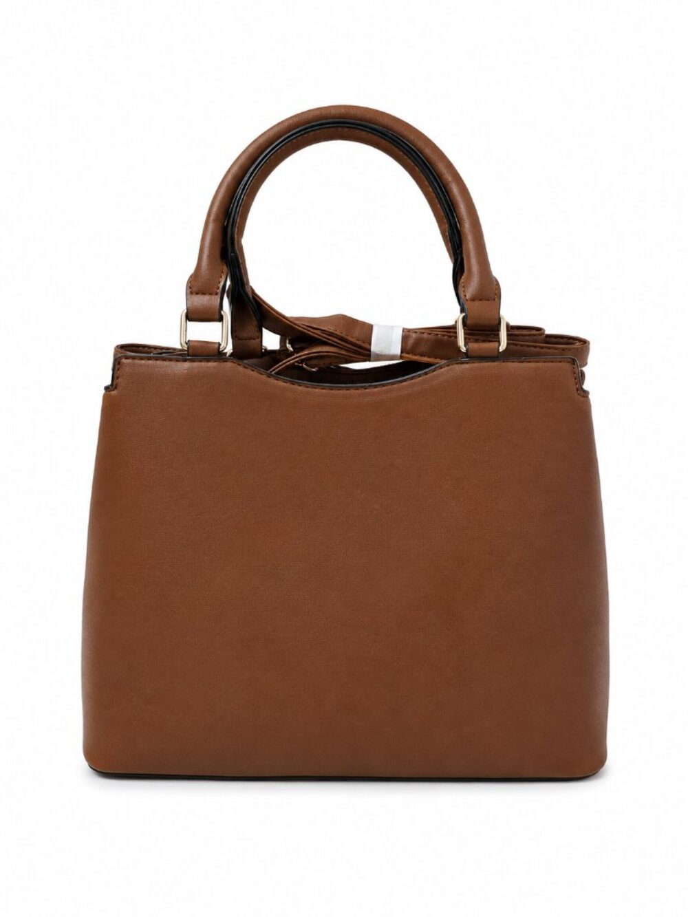 Le Bag Los Angeles Quilted Satchel Cognac Brown Tassel Crossbody Handbag NEW - Picture 4 of 6
